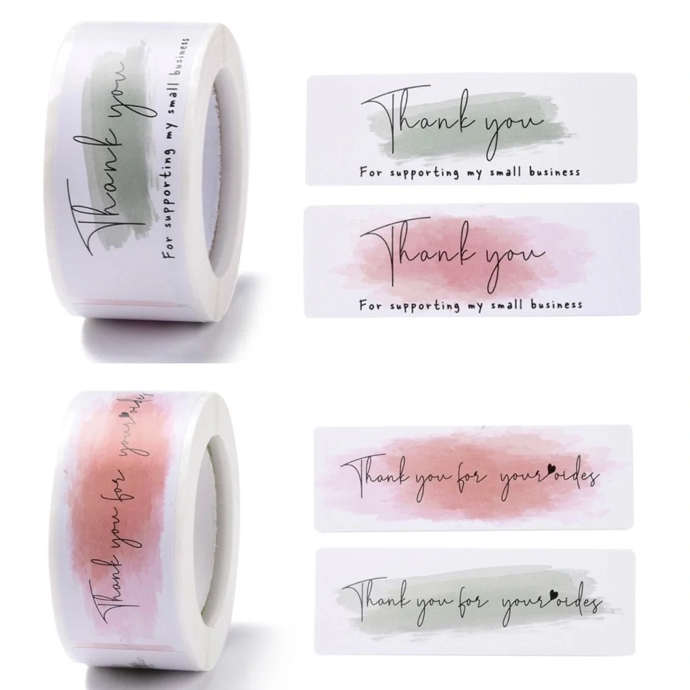 300pcs Thank You Stickers Roll